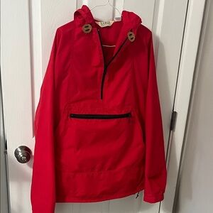 L.L. Bean Red Hooded Jacket